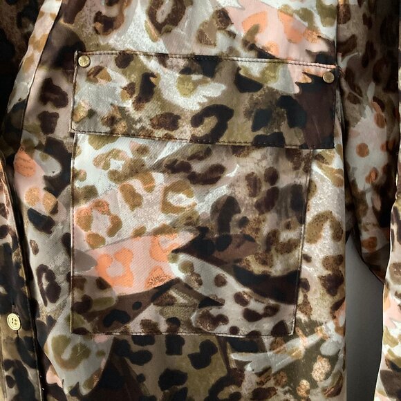 Calvin Klein Blouse S | Abstract Animal Print | Classy & Chic - Picture 11 of 11